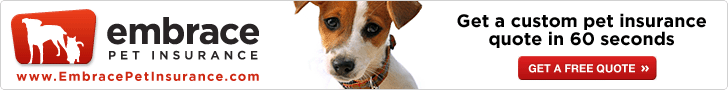 We use and recommend Embrace Pet Insurance